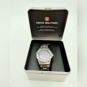 SWISS Military men’s stainless steel watch 100M resistance | FUNCTIONAL